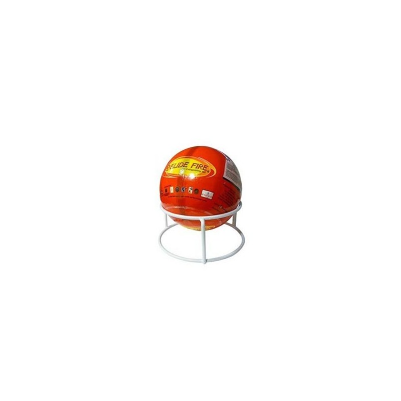 Extintor bola de fuego en soporte