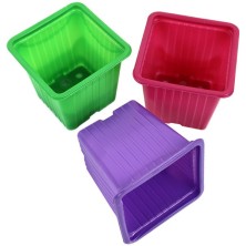 90 bunte Töpfe 7 x 7 x 6cm
