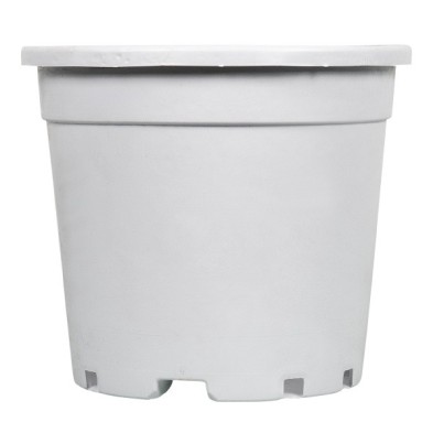 Maceta/contenedor grande blanca con asas 17L